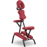 Montpellier Red tragbarer, klappbarer Tattoo-Massagesessel, bis zu 130 kg, rot 2