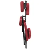 Montpellier Red tragbarer, klappbarer Tattoo-Massagesessel, bis zu 130 kg, rot 4