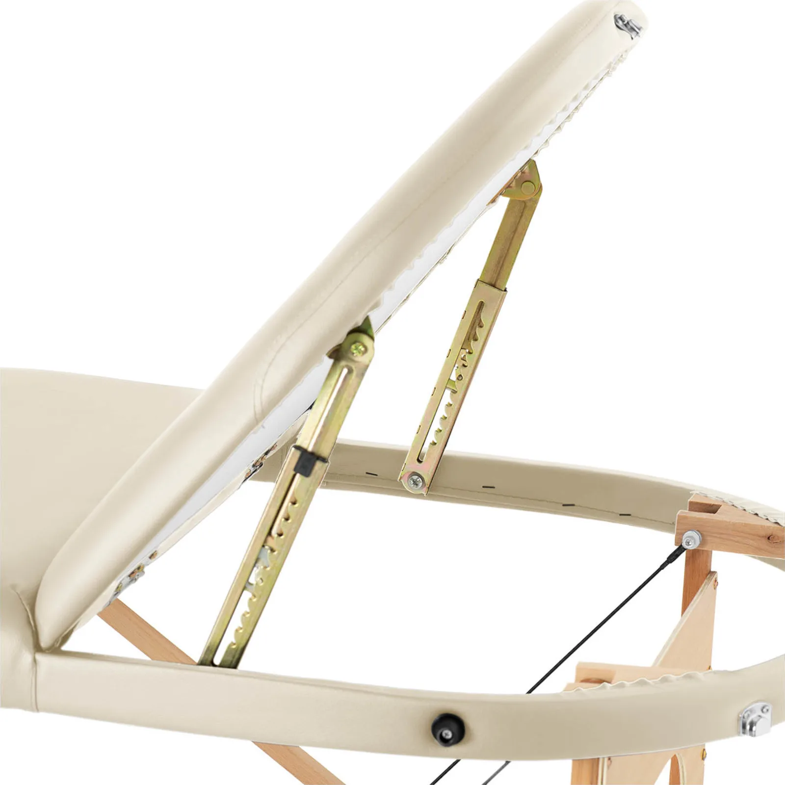 Masă de masaj pliabilă portabilă Colmar Beige cu cadru din lemn, până la 227 kg, bej 4