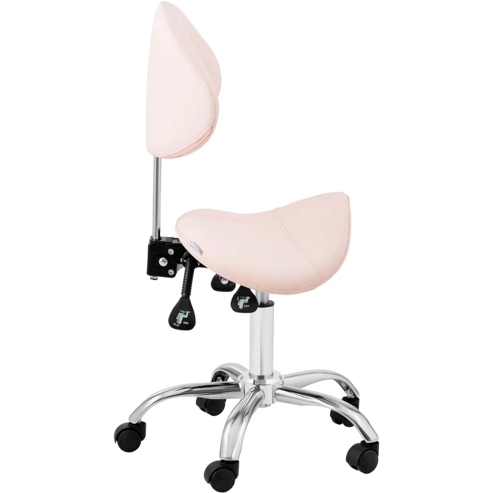 MANNHEIM POWDER PINK forgó szépségszék állítható háttámlával 6