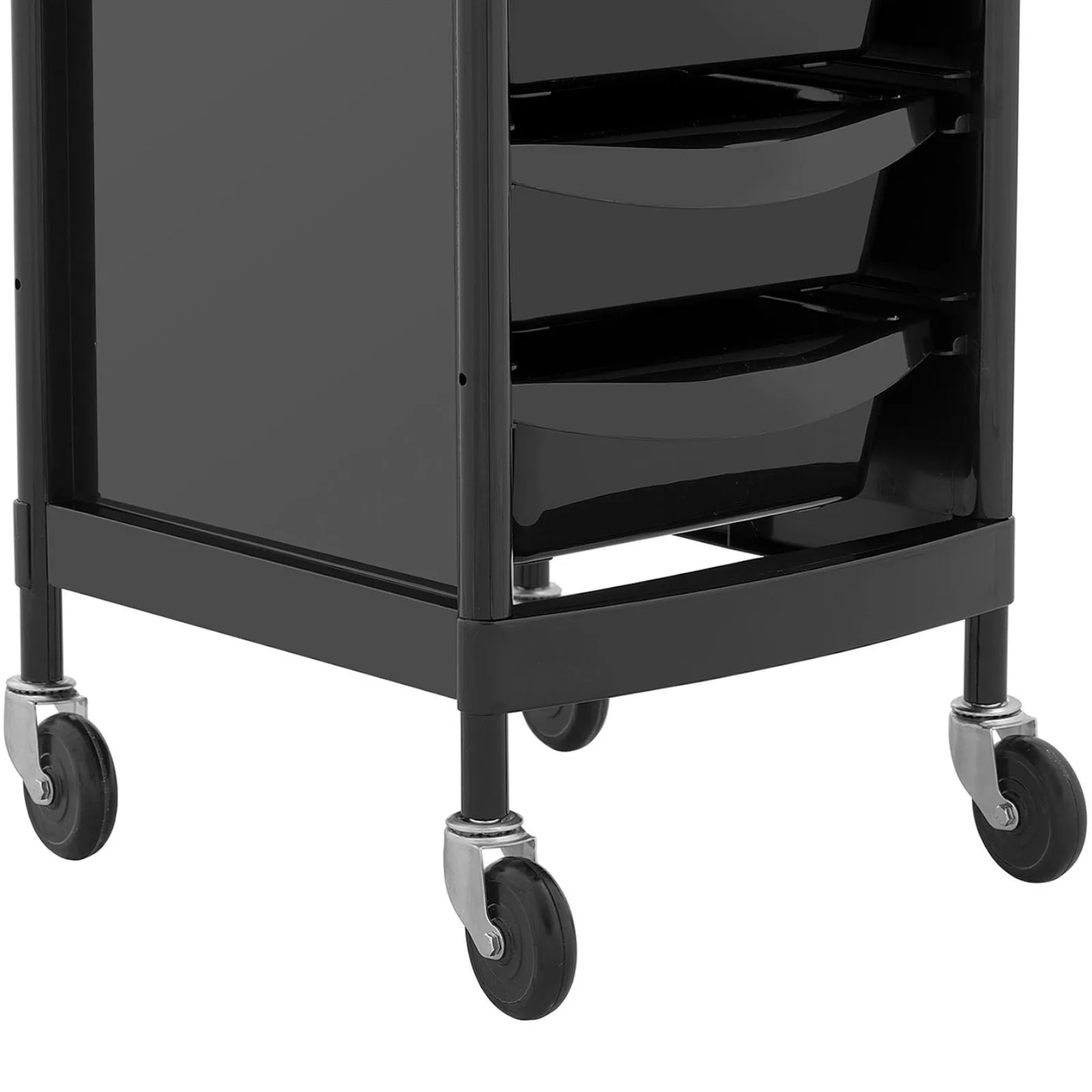Cărucior auxiliar pentru coafură cu suport pentru uscător de păr, 6 sertare, raft, 420 x 390 mm 4