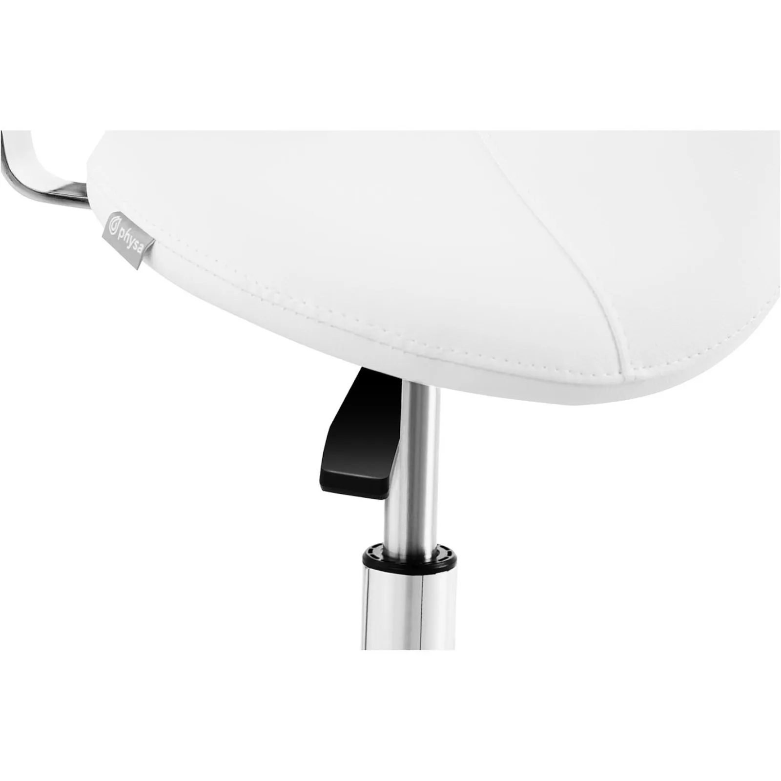 Hamburg Saddle Beauty szék kerekekkel, 150 kg-ig, fehér 4