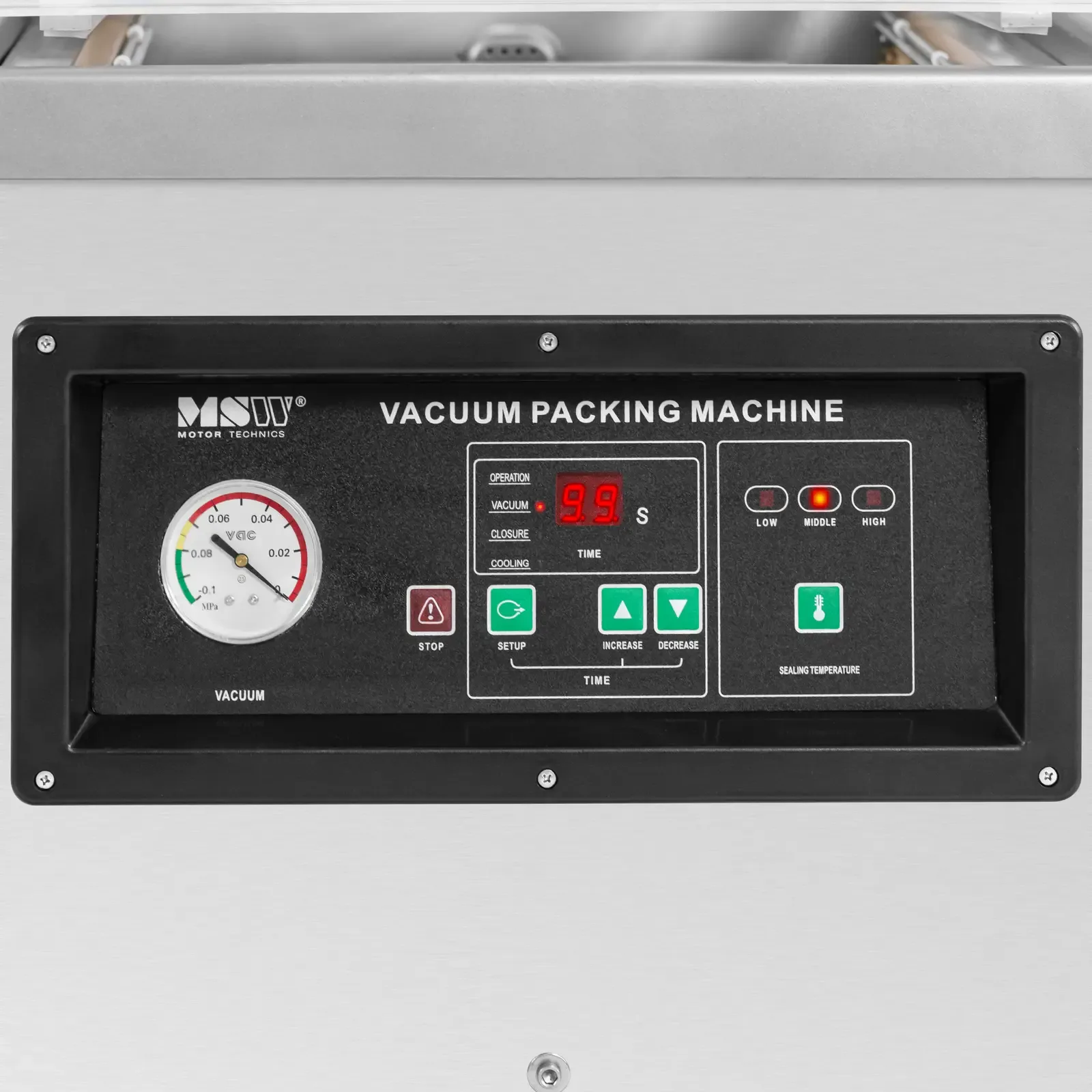 Aparat de vidat cu cameră pentru pungi alimentare, 40 cm, 900 W, MSW VPM-900K 3