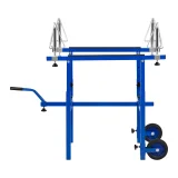 Suport de vopsire pentru jante, 4 suporturi rotative, 2 roți, mâner 2