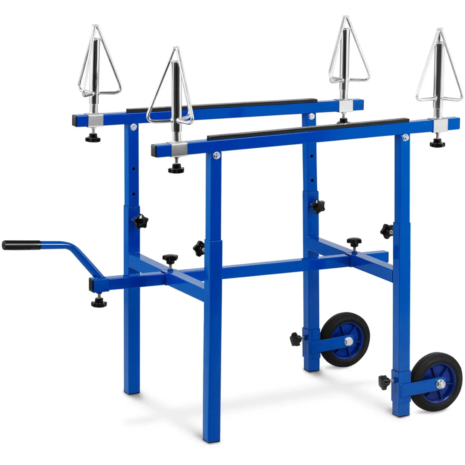 Suport de vopsire pentru jante, 4 suporturi rotative, 2 roți, mâner Suport de vopsire pentru jante, 4 suporturi rotative, 2 roți, mâner