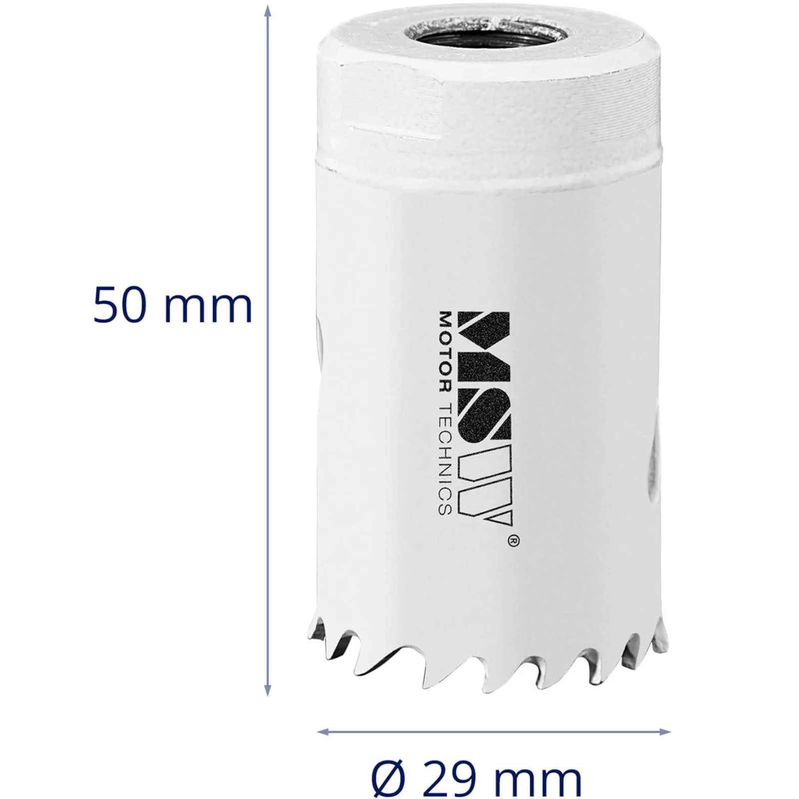 Bimetal hole saw for metal, wood, and plastic, 29 mm diameter 4