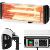 Műhelyi infravörös fűtőberendezés, karosszériafestő kabin lámpa, 30–100 °C, 1000 W