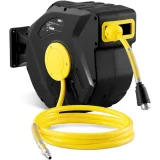Furtun pneumatic de presiune înfășurat pe o rolă automată, 18 bari, 20 m + 3 m 2