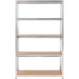 Raft metalic de depozitare, 5 rafturi, 750 kg, 120 x 60 x 197 cm, gri 5