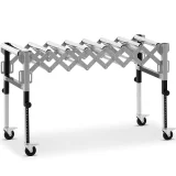 Masă transportoare cu role pliabilă, 9 role, până la 130 kg, 145 x 59 x 96 cm 2