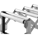 Masă transportoare cu role pliabilă, 9 role, până la 130 kg, 145 x 59 x 96 cm 4