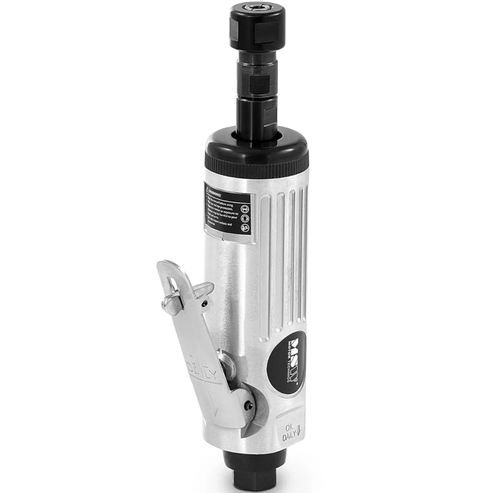 Mașină de șlefuit cu ax drept, acționată pneumatic, 25.000 rpm, 1/4", set de 15 piese 2