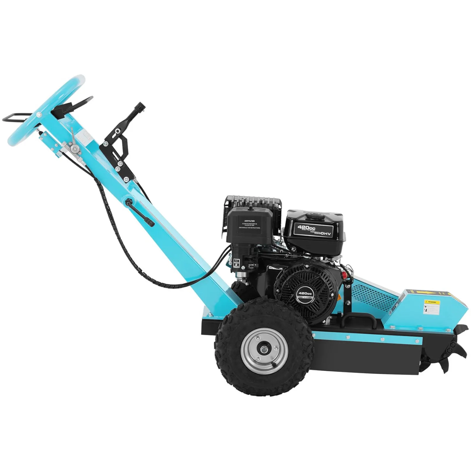 Mașină de tocat buturugi cu motor pe benzină de 15 CP și 6,5 L 7