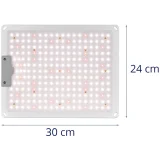 Teljes spektrumú növénynevelő lámpa 30 x 24 cm 234 LED 110 W ezüst 10
