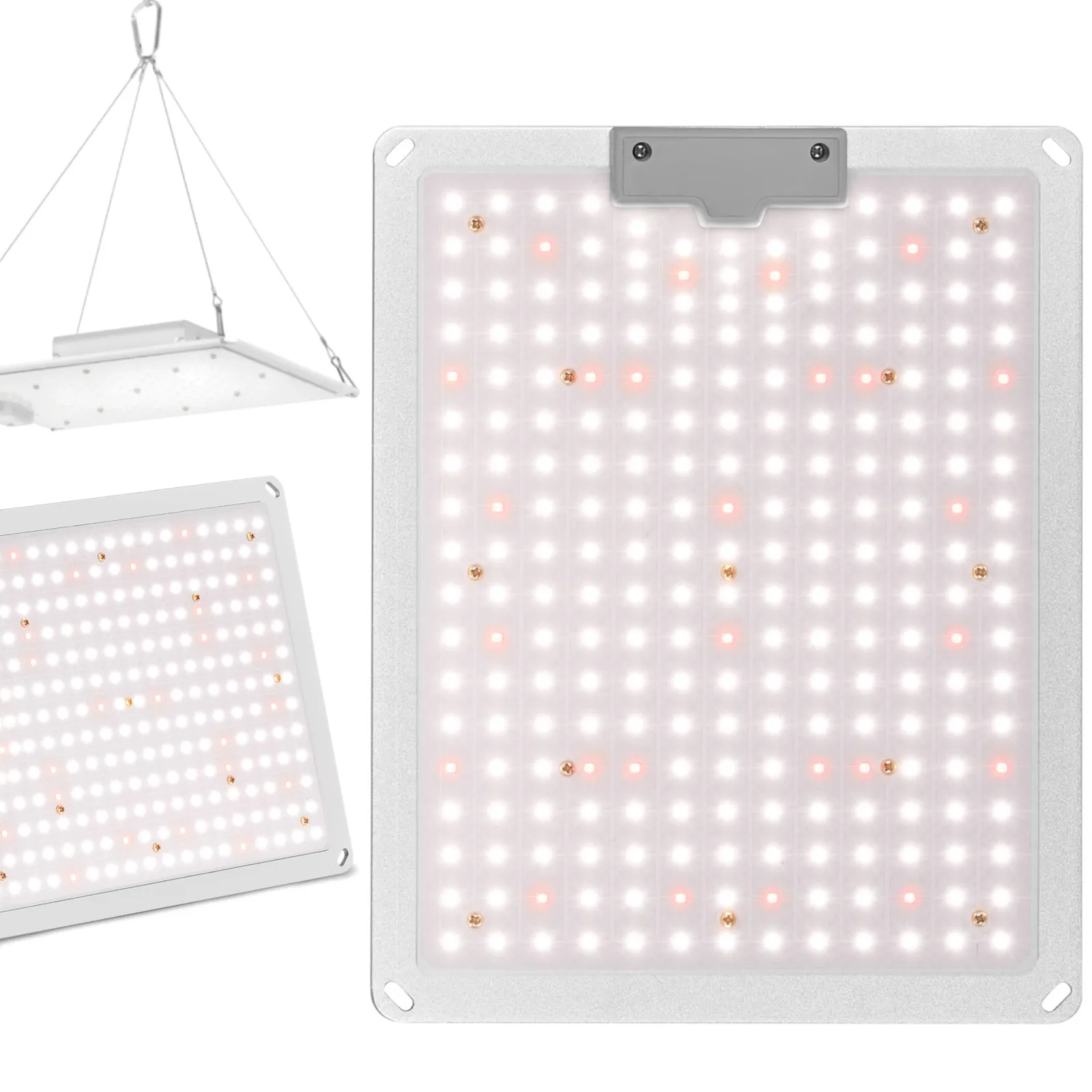 Teljes spektrumú növénynevelő lámpa 30 x 24 cm 234 LED 110 W ezüst
