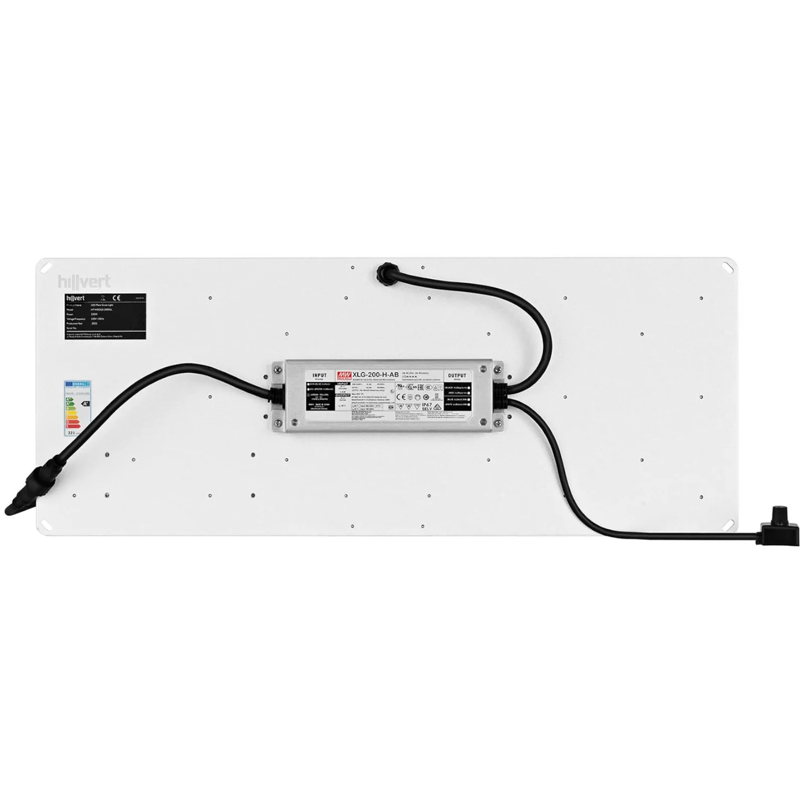 Teljes spektrumú növénynevelő lámpa 60 x 24 cm 468 LED 220 W ezüst 3