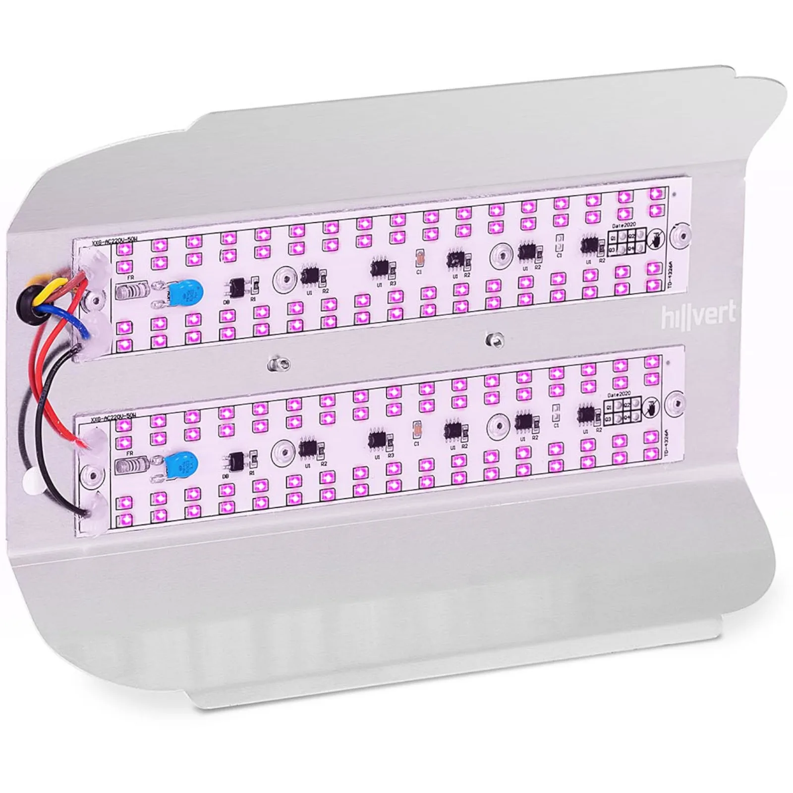 Teljes spektrumú növénynevelő lámpa 25 x 17 cm 136 LED 100 W ezüst