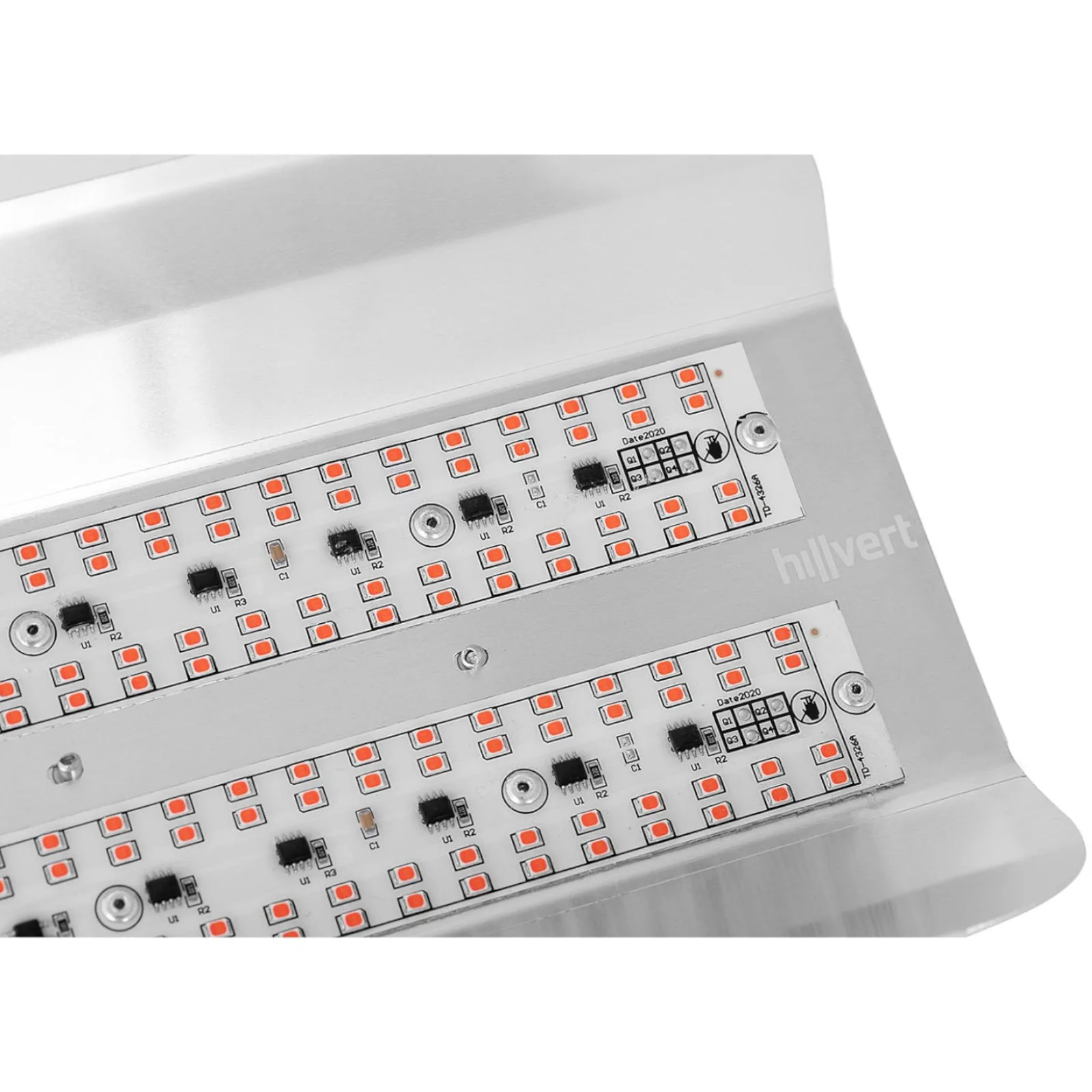 Teljes spektrumú növénynevelő lámpa 25 x 17 cm 136 LED 100 W ezüst 4