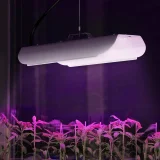 Lampa punog spektra za rast biljaka 25 x 17 cm 136 LED dioda 100 W srebrna 5