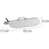 Lampa punog spektra za rast biljaka 25 x 17 cm 136 LED dioda 100 W srebrna 9