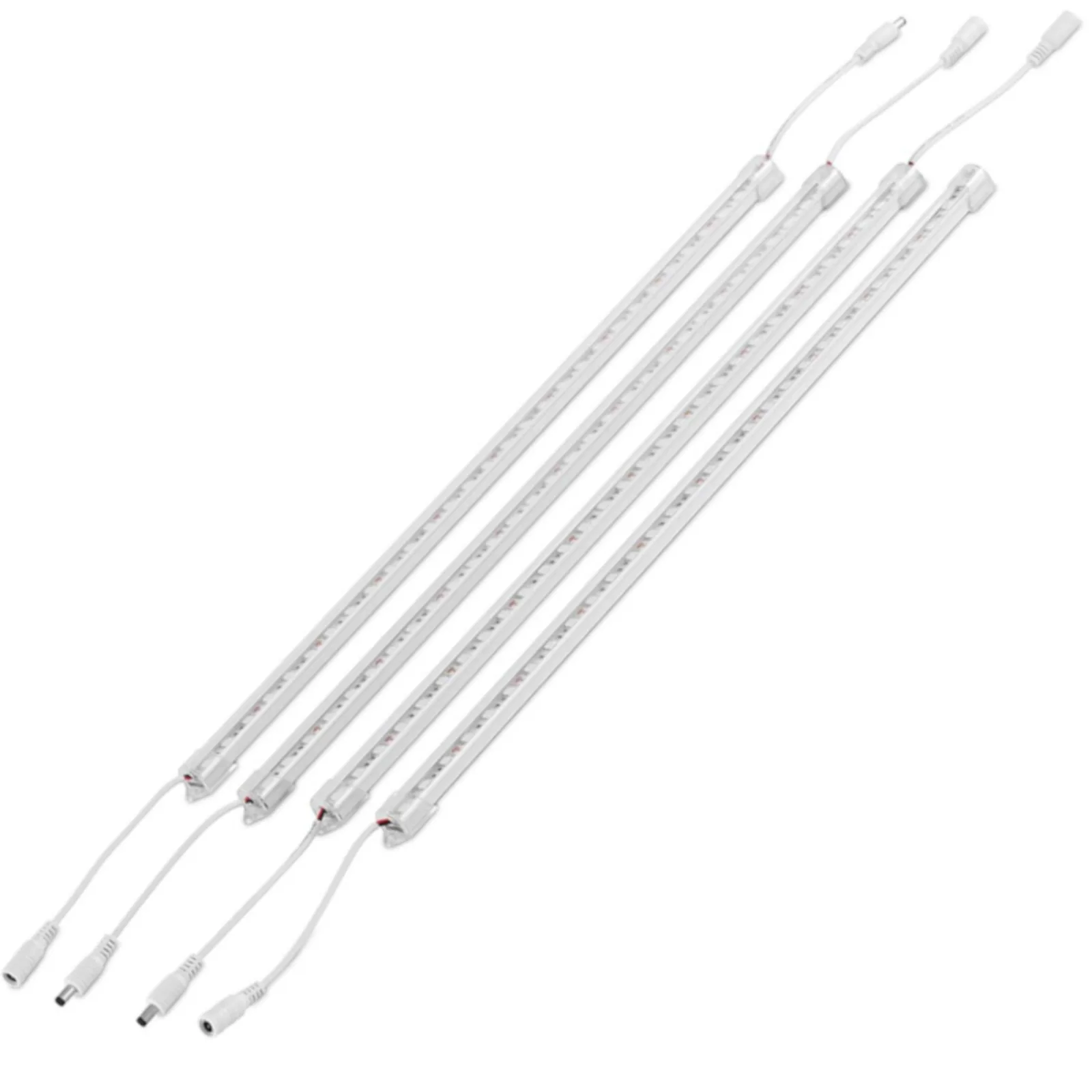 Növénynevelő lámpa, 120 LED, 50 cm, 20 W, 4 db, ezüst