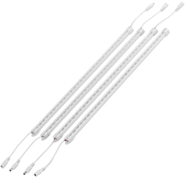Növénynevelő lámpa, 120 LED, 50 cm, 20 W, 4 db, ezüst