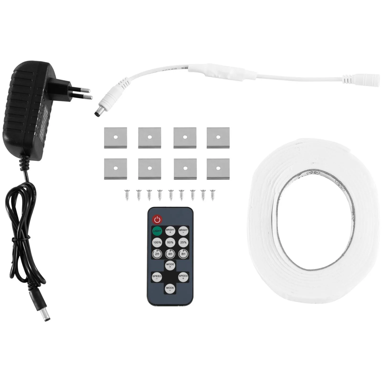 Lampa za rast biljaka, 120 LED dioda, 50 cm, 20 W, 4 komada, srebrna 5
