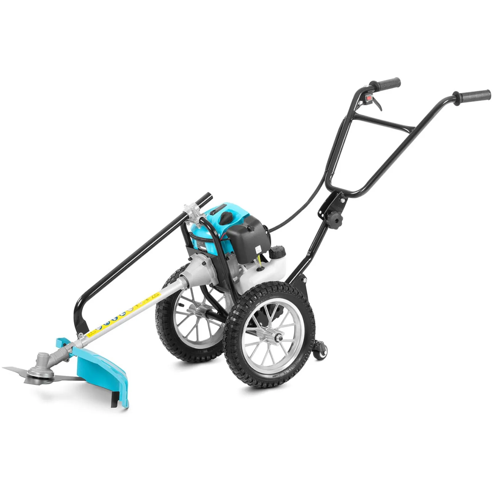 Gázüzemű, kerekes fűnyíró és trimmer, 1,63 kW, 8120 fordulat/perc
