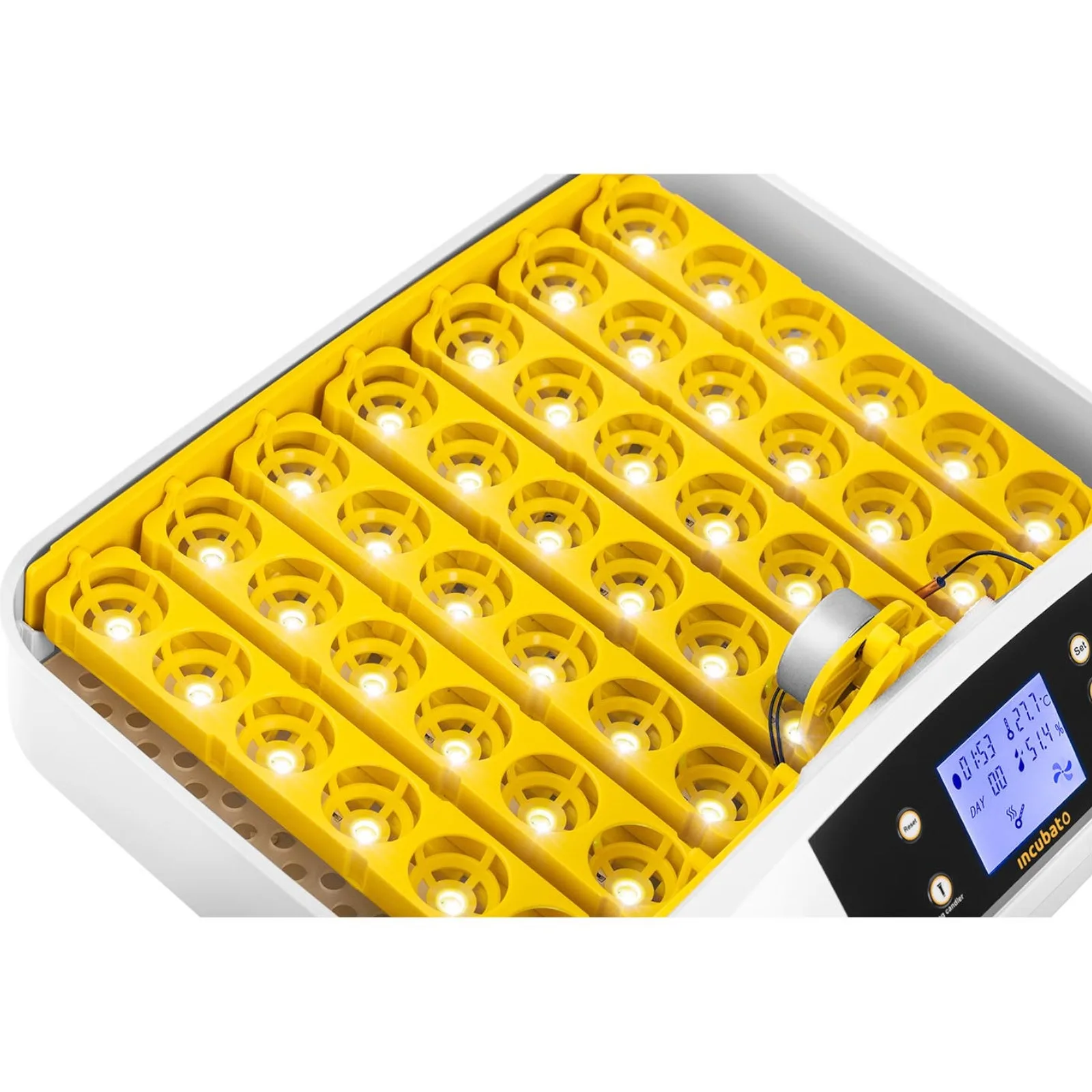 Keltetőgép/keltető akár 42 csirke tojáshoz, 90 W + ovoszkóp 4