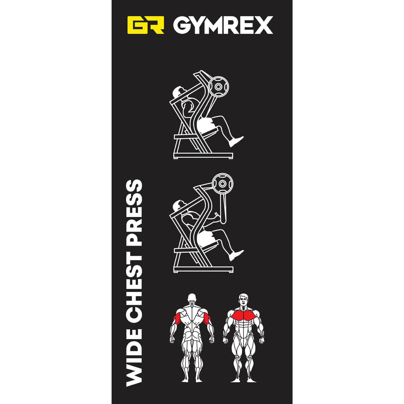 Aparat cu greutăți libere WIDE CHEST PRESS pentru antrenarea mușchilor pieptului și brațelor 5