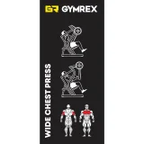 WIDE CHEST PRESS szabad súlyos gép mellkas- és karizom edzéshez 5