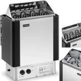 Električni grijač za saunu s ugrađenom kontrolom, 5–9 m³, do 110 °C, 400 V, 6 kW