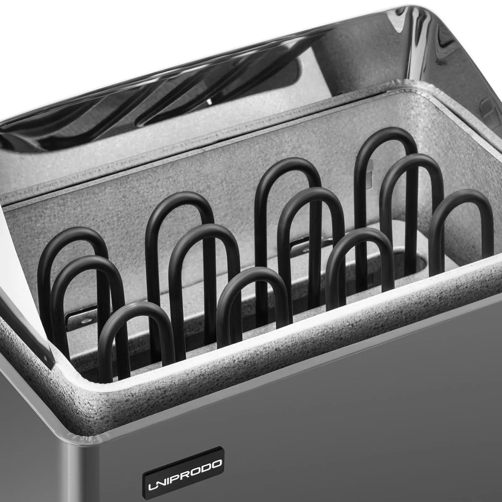 Električni grijač za saunu 5-9 m³ do 110 °C 400 V 6 kW crna i srebrna 4