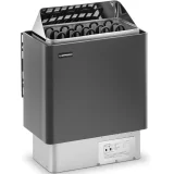 Elektromos szaunafűtő 8–12 m³, 110 °C-ig, 400 V, 8 kW, fekete és ezüst 2