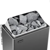 Elektromos szaunafűtő 8–12 m³, 110 °C-ig, 400 V, 8 kW, fekete és ezüst 3