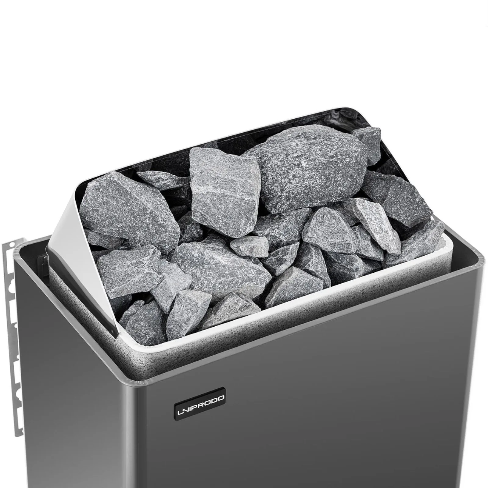 Încălzitor electric pentru saună 9-13 m³ până la 110 °C 400 V 9 kW negru și argintiu 3