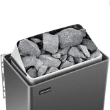 Încălzitor electric pentru saună 9-13 m³ până la 110 °C 400 V 9 kW negru și argintiu 3