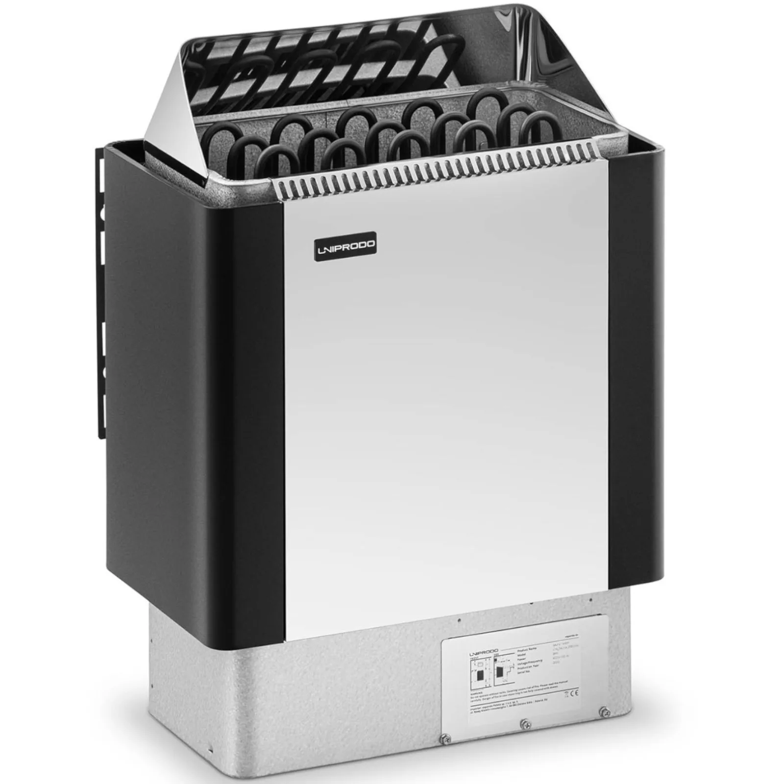 Elektromos szaunafűtő 8–12 m³, 110 °C-ig, 400 V, 8 kW