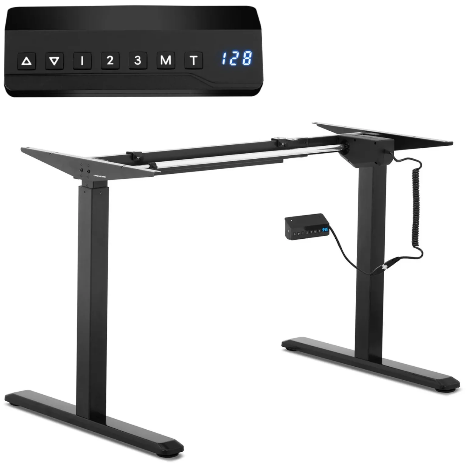Asztalkeret elektromos magasságállítással 73–123 cm, max. 80 kg, FEKETE Asztalkeret elektromos magasságállítással 73–123 cm, max. 80 kg, FEKETE