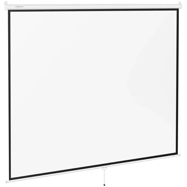 Félautomata, falra/mennyezetre szerelhető, matt fehér vetítővászon, 150'' (312,8x239 cm), 4:3