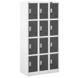 Dulap metalic cu încuietoare pentru sala de pauză, 12 compartimente 2