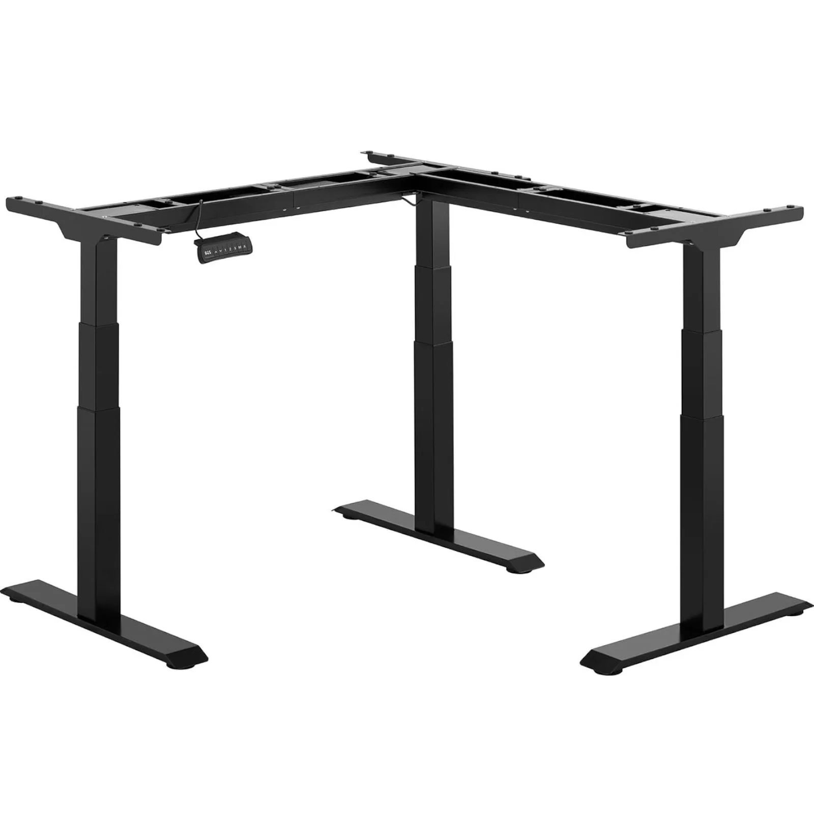 Sarok íróasztal váz elektromos magasságállítással 58–123 cm, JOBB SZÖG