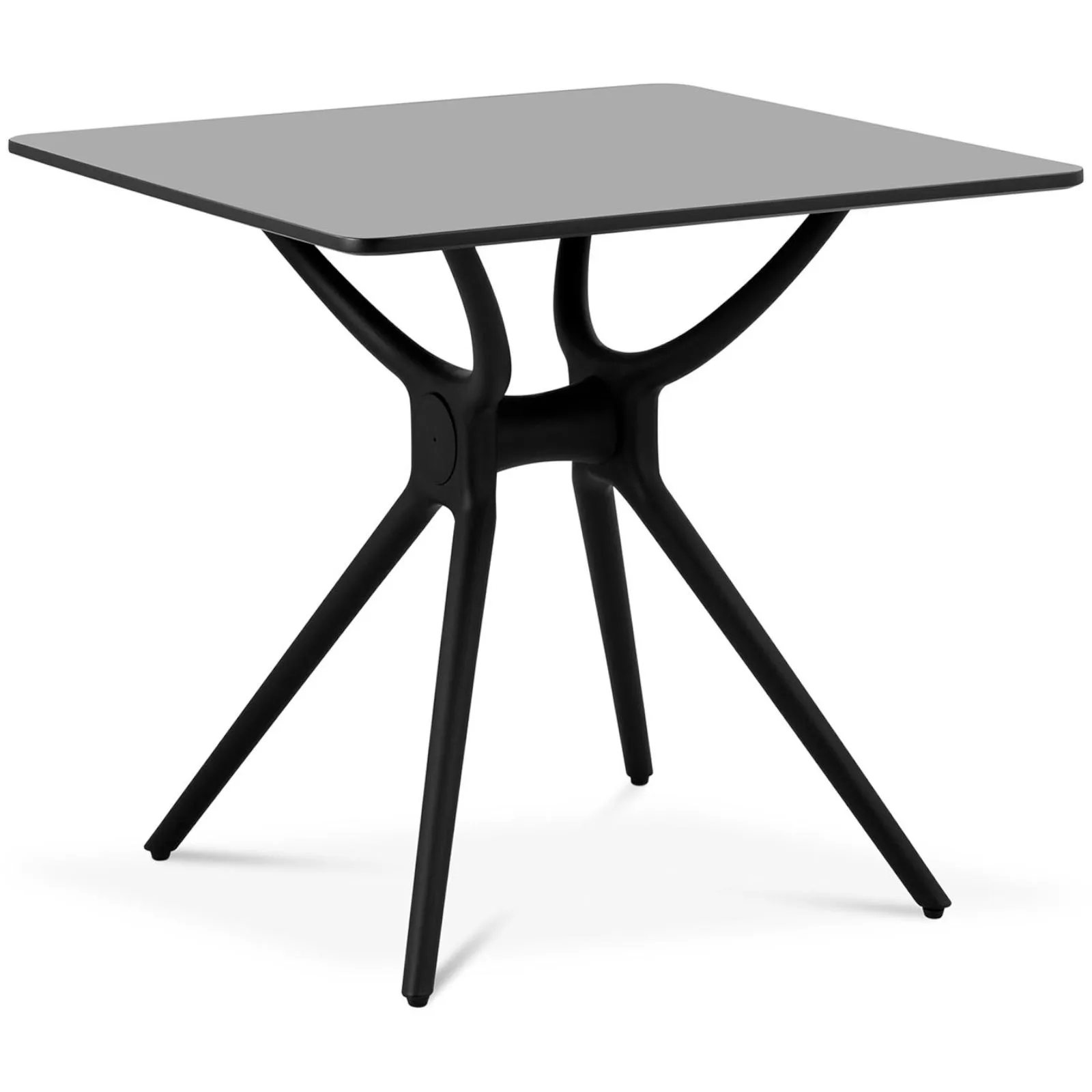 Négyszögletes asztal otthoni vagy irodai használatra, univerzális, max. 150 kg, 80x80 cm, FEKETE