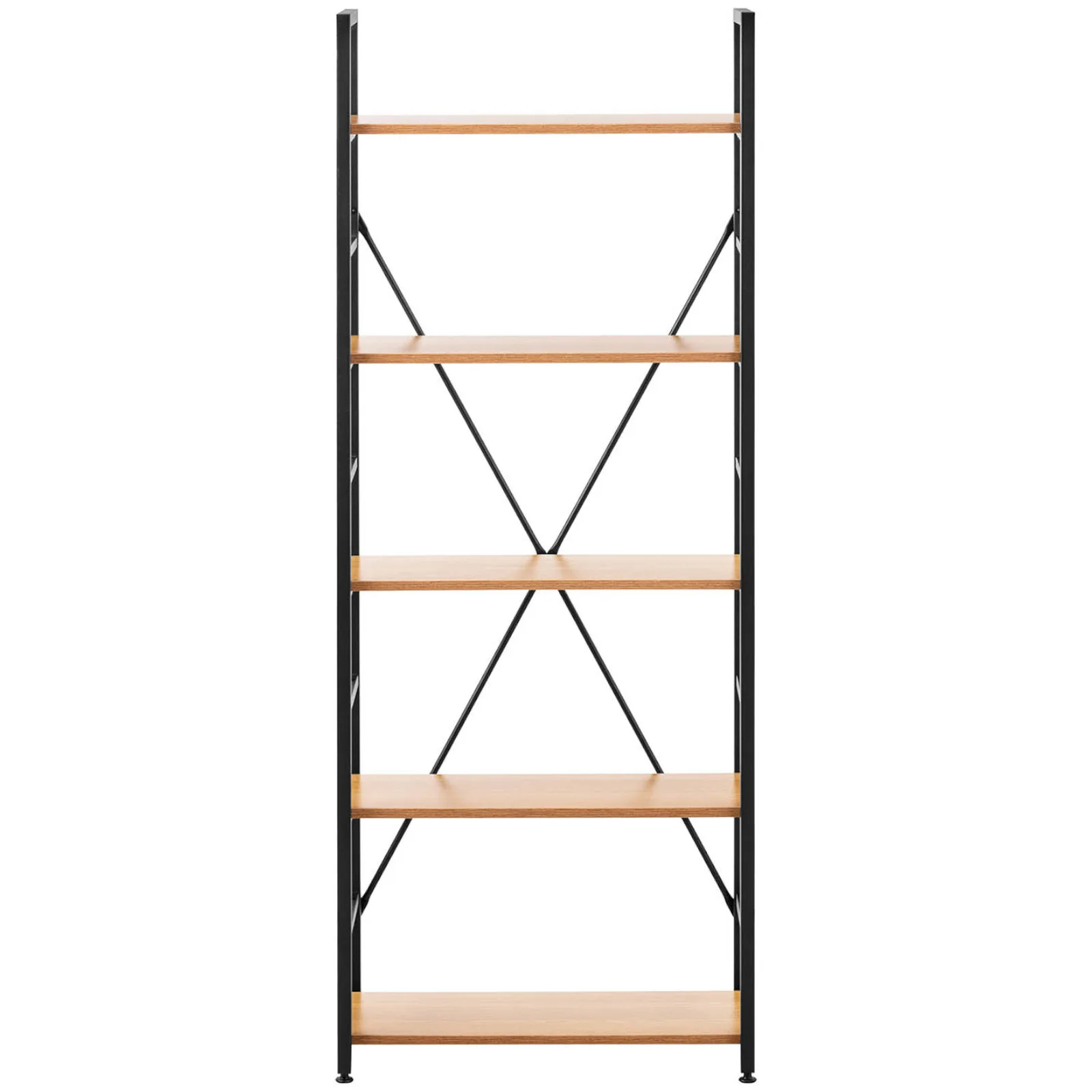 Bibliotecă industrială în stil loft, max. 150 kg, 5 rafturi 5