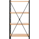 Industrijska polica za knjige u loft stilu, max. 150 kg, 6 polica 4