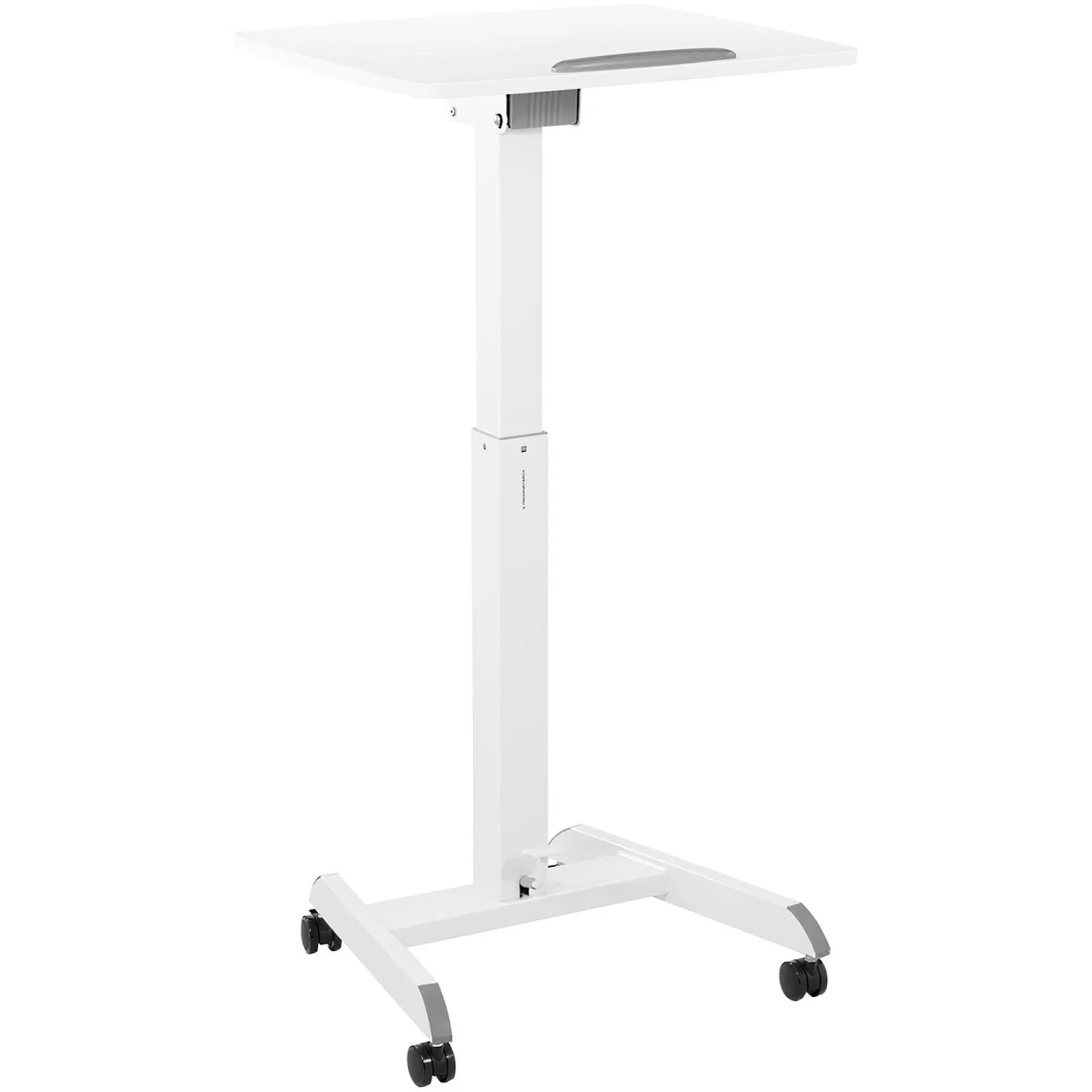 Suport pentru laptop înclinabil și reglabil, pe roți, 60 x 52 cm, 760–1130 mm 4