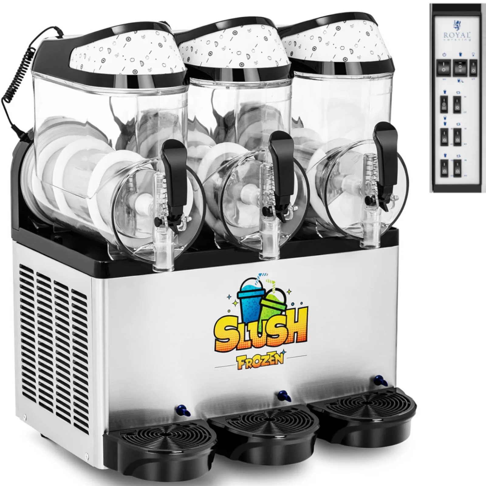Granitor jégkása-, sorbet- és turmixgép, hármas, 800 W, 3 x 10 l