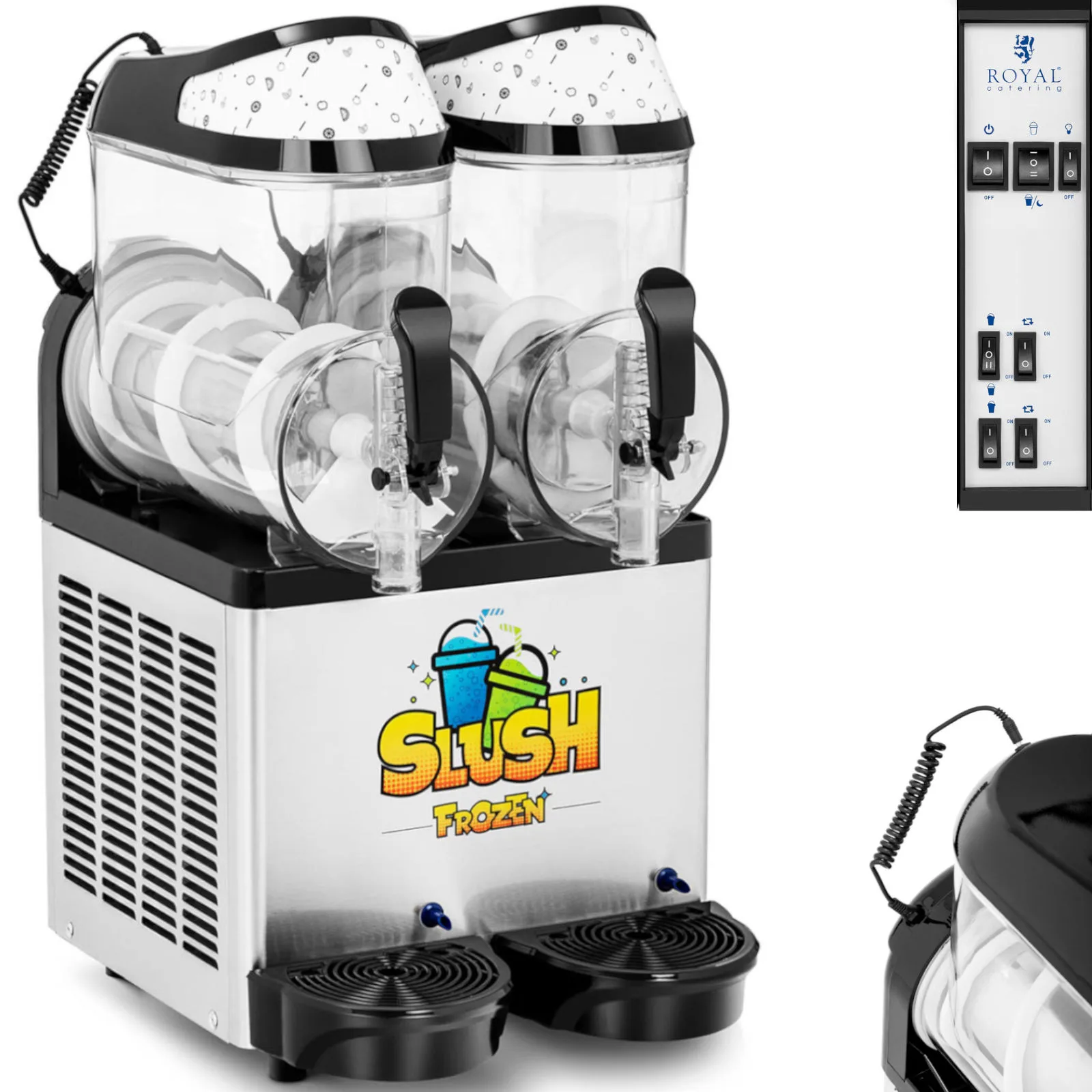 Granitor jégkása-, sorbet- és turmixgép, kettős, 600 W, 2 x 10 l