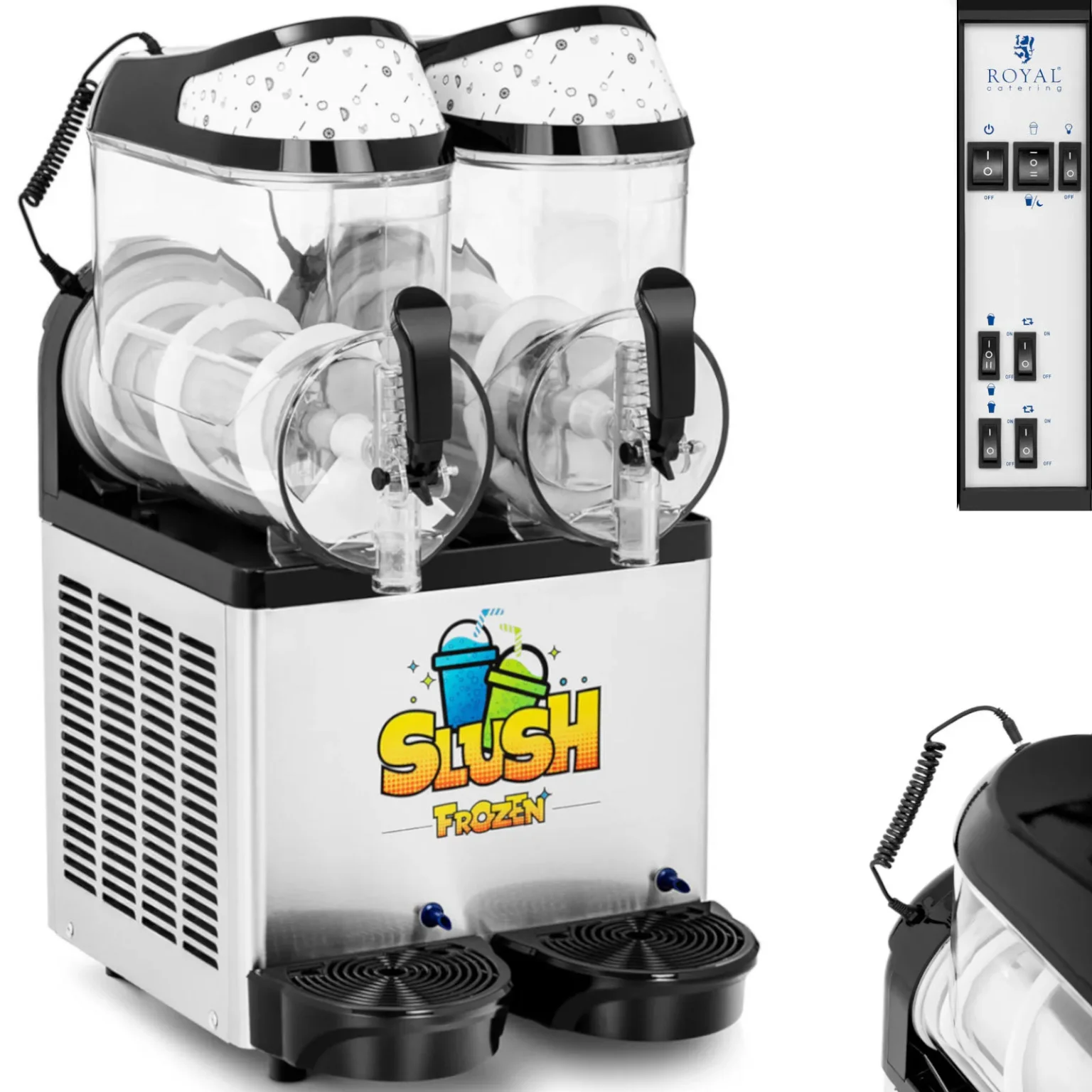 Granitor aparat za granitu, sorbe i smoothie, dvostruki, 600 W, 2 x 10 L