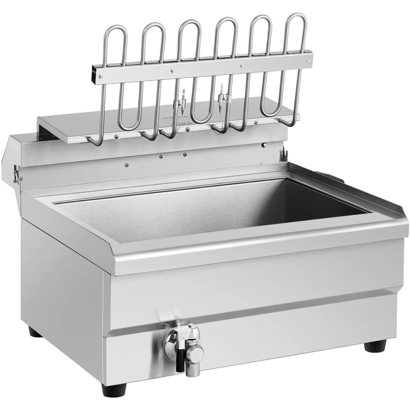Friteuză de 9000 W, 30 L, 400 V pentru pește și cartofi prăjiți, cu tavă de scurgere 3